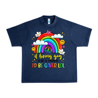 Navy if being gay was a choice i'd be gayer lol Urban Heavy Tee - LillyAllenDesigns