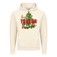 Vintage Artic Best Teacher Ever With Christmas Tree Vintage Hoodie - BundleAndBundleShop
