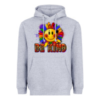 Heather Grey Be kind pride Heavyweight Hoodie - FaDigitalArtStudio
