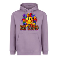 Lavender Be kind pride Heavyweight Hoodie - FaDigitalArtStudio
