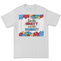 Dove Grey see the ability not the disability Premium Tee - MaliasSmallBusiness