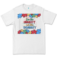 White see the ability not the disability Premium Tee - MaliasSmallBusiness