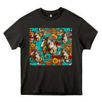 Asphalt mustang horse western Heavy Core Tee - LillyAllenDesigns