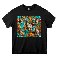 Black mustang horse western Heavy Core Tee - LillyAllenDesigns