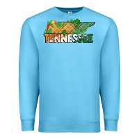 Ocean Blue tennessee map st patricks day Premium Sweatshirt - FaDigitalArtStudio