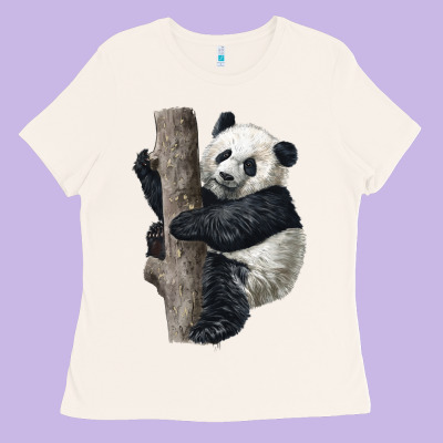 Giant Panda Ladies Tee Designed By Lillyallendesigns