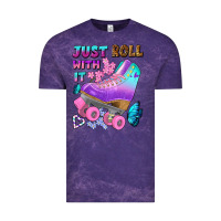 Cloud Purple just roll with it Vintage Tee - BundleAndBundleShop