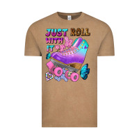 Vintage Coffee just roll with it Vintage Tee - BundleAndBundleShop
