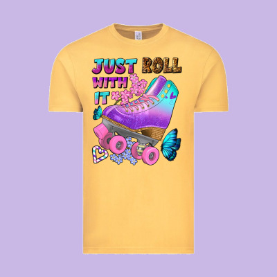 Just Roll With It Vintage Tee Designed By Bundleandbundleshop