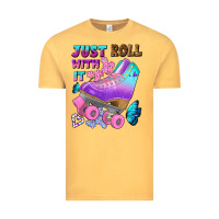 Vintage Mustard just roll with it Vintage Tee - BundleAndBundleShop