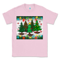 Bubblegum Pink christmas trees tumbler Classic Tee - BundleAndBundleShop