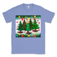 Colony Blue christmas trees tumbler Classic Tee - BundleAndBundleShop