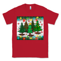 Red christmas trees tumbler Classic Tee - BundleAndBundleShop