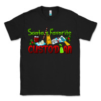 Black Santa's Favorite Custodian Classic Tee - LillyAllenDesigns