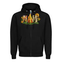 Black Mom gnome sunflower Zipper Hoodie - CowGirlArtShop