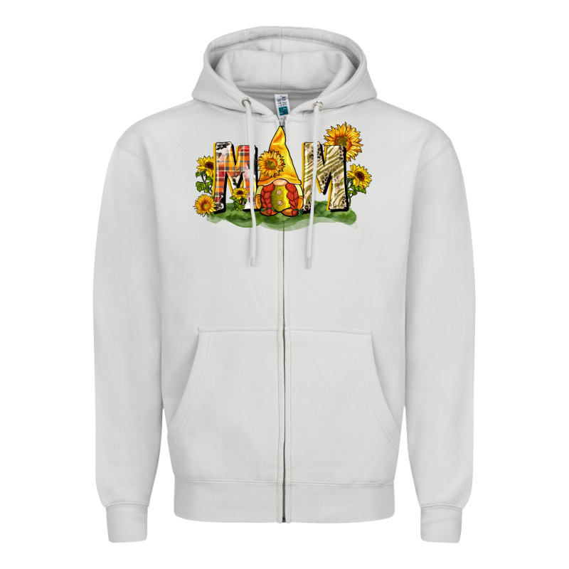 Mom Gnome Sunflower Zipper Hoodie by CowGirlArtShop | Teevron