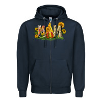 Navy Mom gnome sunflower Zipper Hoodie - CowGirlArtShop