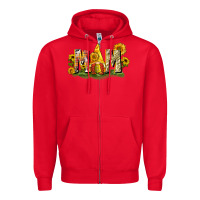 Red Mom gnome sunflower Zipper Hoodie - CowGirlArtShop