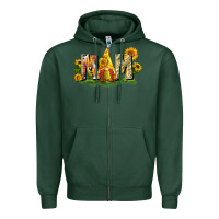 Sports Green Mom gnome sunflower Zipper Hoodie - CowGirlArtShop