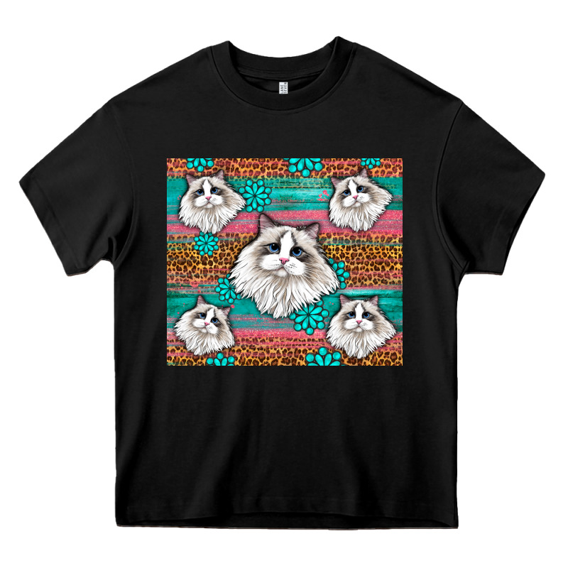 Western Ragdoll Cat Heavy Core Tee by LillyAllenDesigns | Teevron