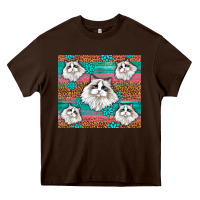 Chocolate Brown Western Ragdoll Cat Heavy Core Tee - LillyAllenDesigns