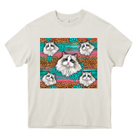 Cream Western Ragdoll Cat Heavy Core Tee - LillyAllenDesigns
