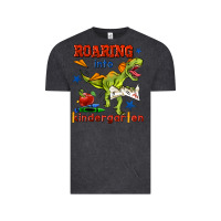 Vintage Black roaring into kindergarten Vintage Tee - BundleAndBundleShop