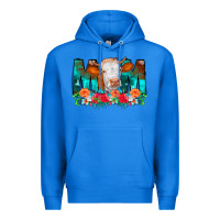 True Royal Cow Mom Turquoise Tooled Leather Flowers Premium Hoodie - CowCowDesign