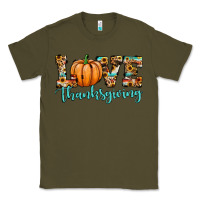 Army Green love thanksgiving pumpkin Classic Tee - JahusDesignShop