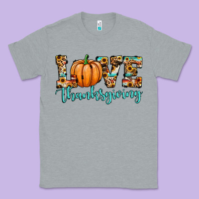 Love Thanksgiving Pumpkin Classic Tee Designed By Jahusdesignshop
