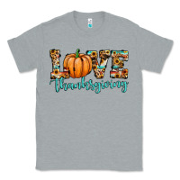Heather Grey love thanksgiving pumpkin Classic Tee - JahusDesignShop