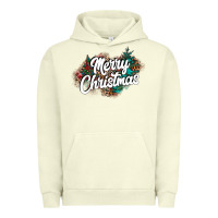 Pigment Pistachio Merry Christmas Urban Hoodie - CowhideDigitalArt