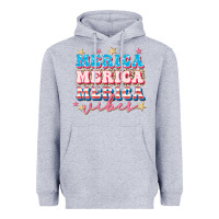 Heather Grey Merica vibes Heavyweight Hoodie - FaDigitalArtStudio