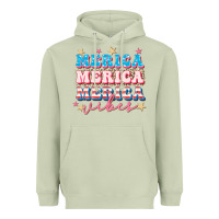 Matcha Merica vibes Heavyweight Hoodie - FaDigitalArtStudio