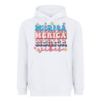White Merica vibes Heavyweight Hoodie - FaDigitalArtStudio