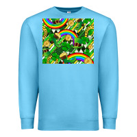 Ocean Blue St. Patrick's Day Premium Sweatshirt - FaDigitalArtStudio