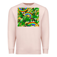 Pale Pink St. Patrick's Day Premium Sweatshirt - FaDigitalArtStudio