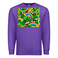 Purple St. Patrick's Day Premium Sweatshirt - FaDigitalArtStudio