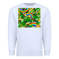 White St. Patrick's Day Premium Sweatshirt - FaDigitalArtStudio