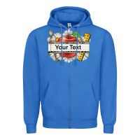 True Royal floral teacher custom name Zipper Hoodie - CowGirlArtShop