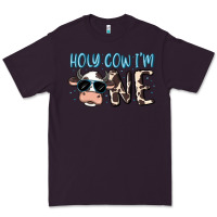 Plum holy cow i'm one Premium Tee - MaliasSmallBusiness