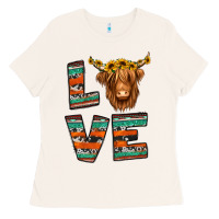 Bone love highland cow Ladies Tee - Jasminsmagicworld