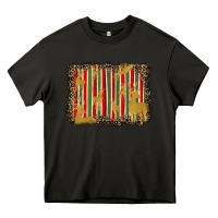 Asphalt christmas reindeers leopard background Heavy Core Tee - BarkalooDesign