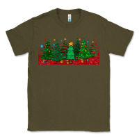 Army Green christmas trees libbey glass Classic Tee - BundleAndBundleShop