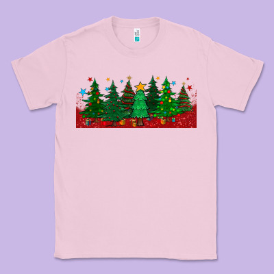 Christmas Trees Libbey Glass Classic Tee Designed By Bundleandbundleshop