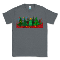 Charcoal Heather christmas trees libbey glass Classic Tee - BundleAndBundleShop