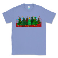 Colony Blue christmas trees libbey glass Classic Tee - BundleAndBundleShop