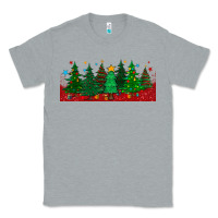 Heather Grey christmas trees libbey glass Classic Tee - BundleAndBundleShop