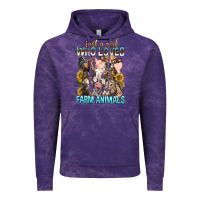 Cloud Purple Just A Girl Who Loves Farm Animals Vintage Hoodie - BundleAndBundleShop
