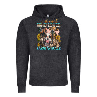 Vintage Black Just A Girl Who Loves Farm Animals Vintage Hoodie - BundleAndBundleShop